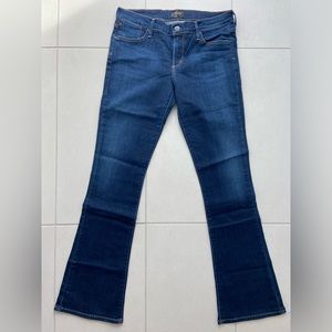 Agolde Juliette Bootcut Jeans – Mid‑Rise Classic Blue Denim | Size 32